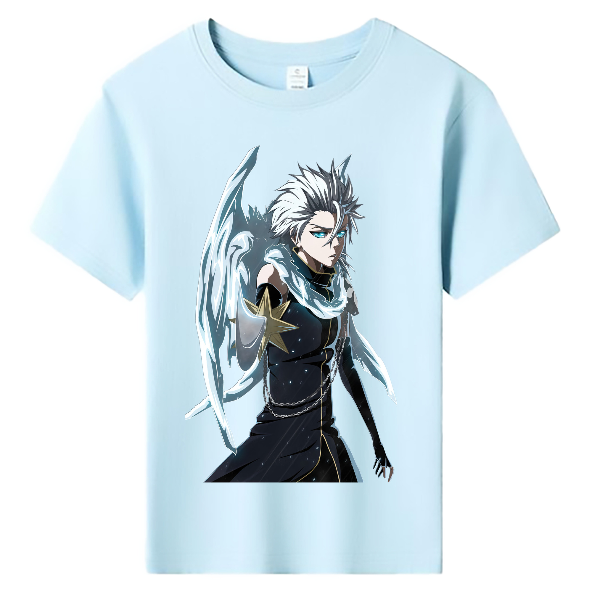 （画像用） ブリーチ 日番谷冬獅郎（ひつがや とうしろう） BLEACH Hitsugaya Toushirou 綿100％キッズTシャツ（フロントプリント）
